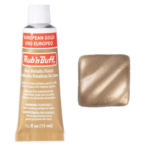 AMACO Rub ’n Buff Wax Metallic Finish – 0.5 oz / 15 mL